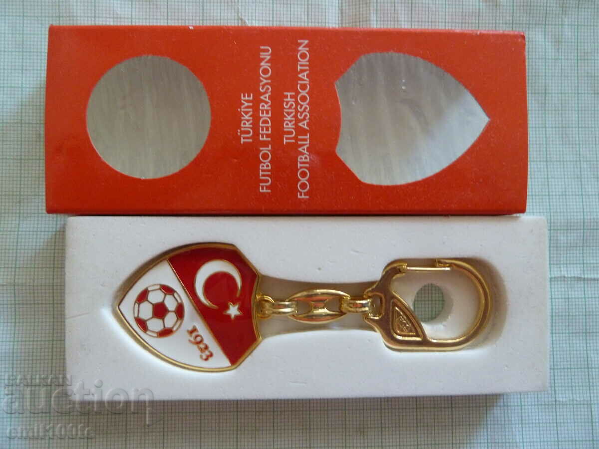 Keychain Football Federation of Turkey - new in a box with price 8.00 BGN | € 4.09 Keychain Football Federation of Turkey - new in a box with price 8.00 BGN | € 4.09