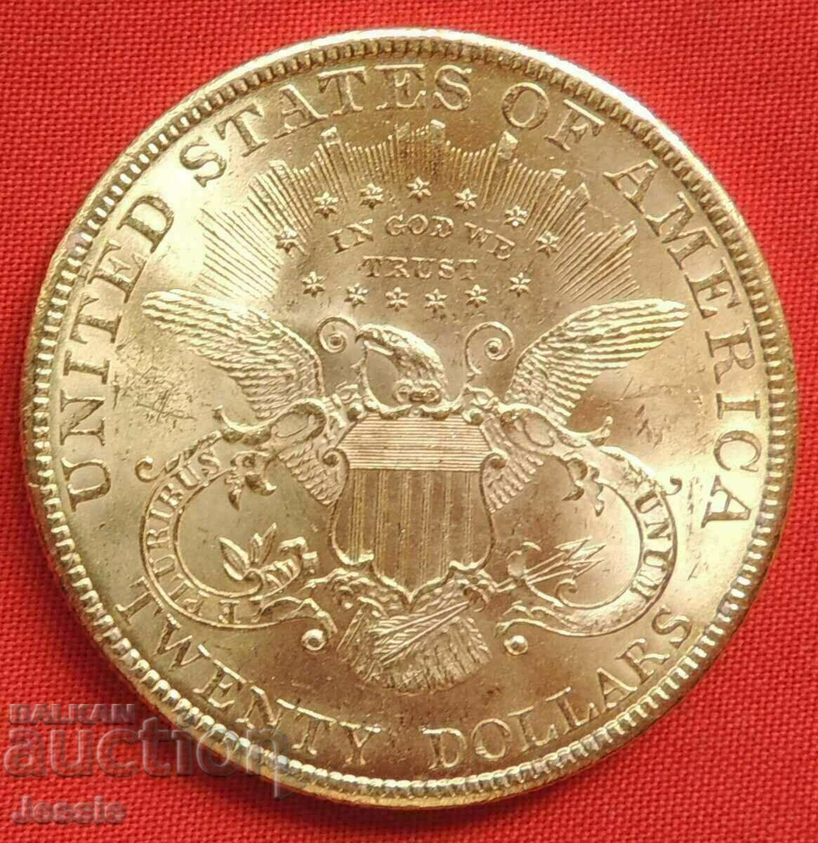 20 de dolari 1900 SUA AU + (aur)
