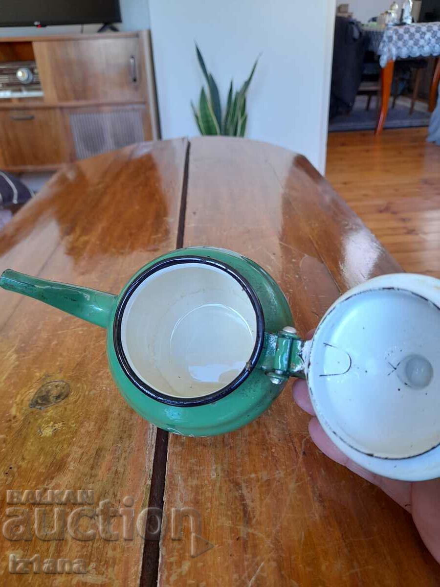 fierbător de apă emailat veche - 6 fierbător de apă emailat veche - 6