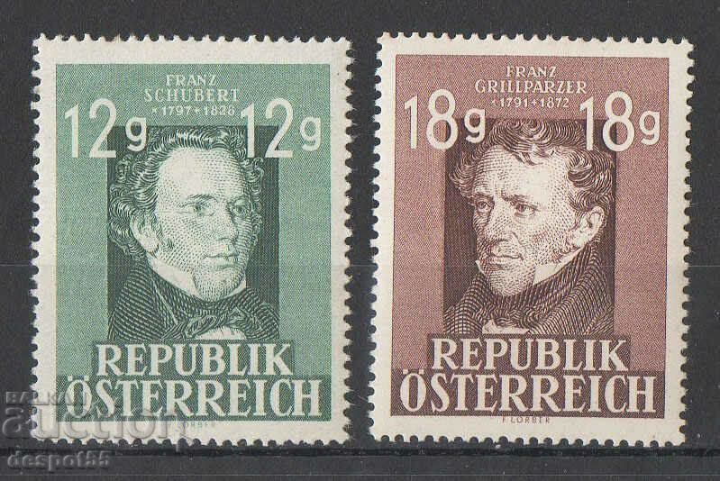 1947. Αυστρία. Franz Schubert και Franz Grillpartzer.