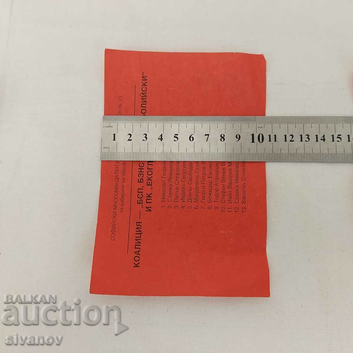 Buletine vechi 1994 25-a MIR Sofia B0146 - 6 Buletine vechi 1994 25-a MIR Sofia B0146 - 6