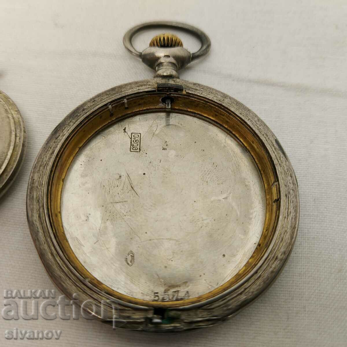 Old silver covers for pocket watches Zenith B0142 - 5