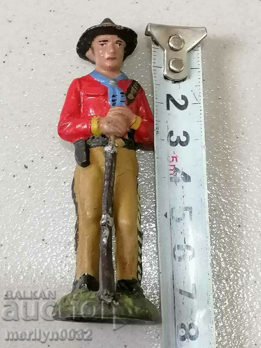 Cowboy figure ceramics LINEOL Germany 30s plastic - 6 Cowboy figure ceramics LINEOL Germany 30s plastic - 6