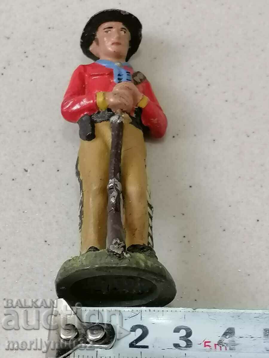 Cowboy figure ceramics LINEOL Germany 30s plastic - 7 Cowboy figure ceramics LINEOL Germany 30s plastic - 7