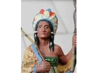 Figurine din ceramică indiană LINEOL Germania din plastic anii 30