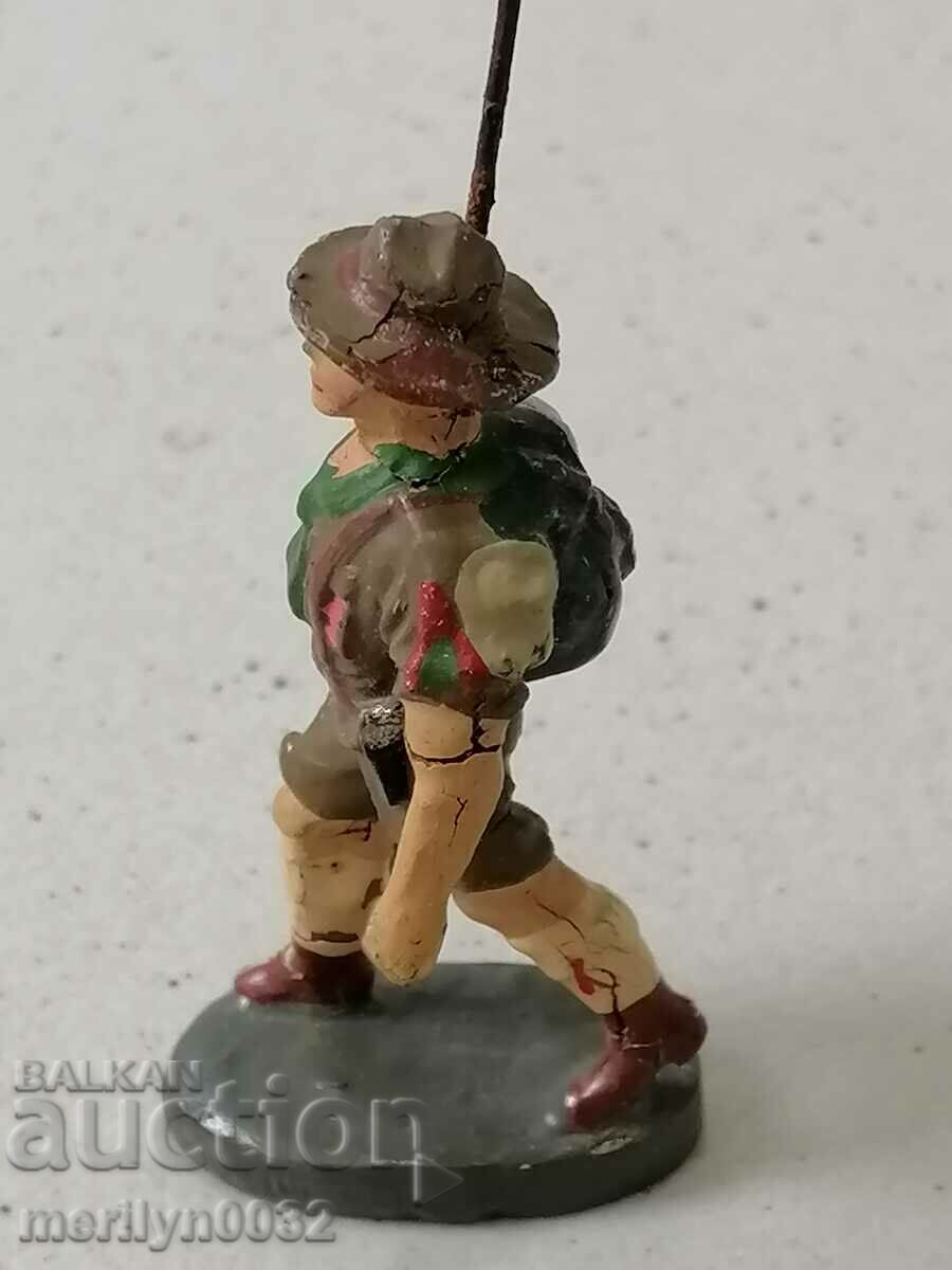 Cowboy figure figure ELASTOLIN Germany 20-30 years of plastic - 5