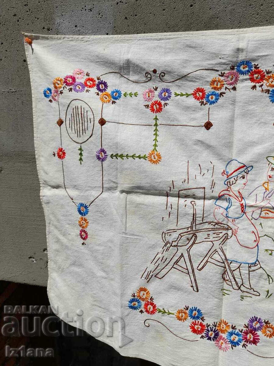 An old embroidered hacker, wall cover with price 25.00 BGN | € 12.78 An old embroidered hacker, wall cover with price 25.00 BGN | € 12.78