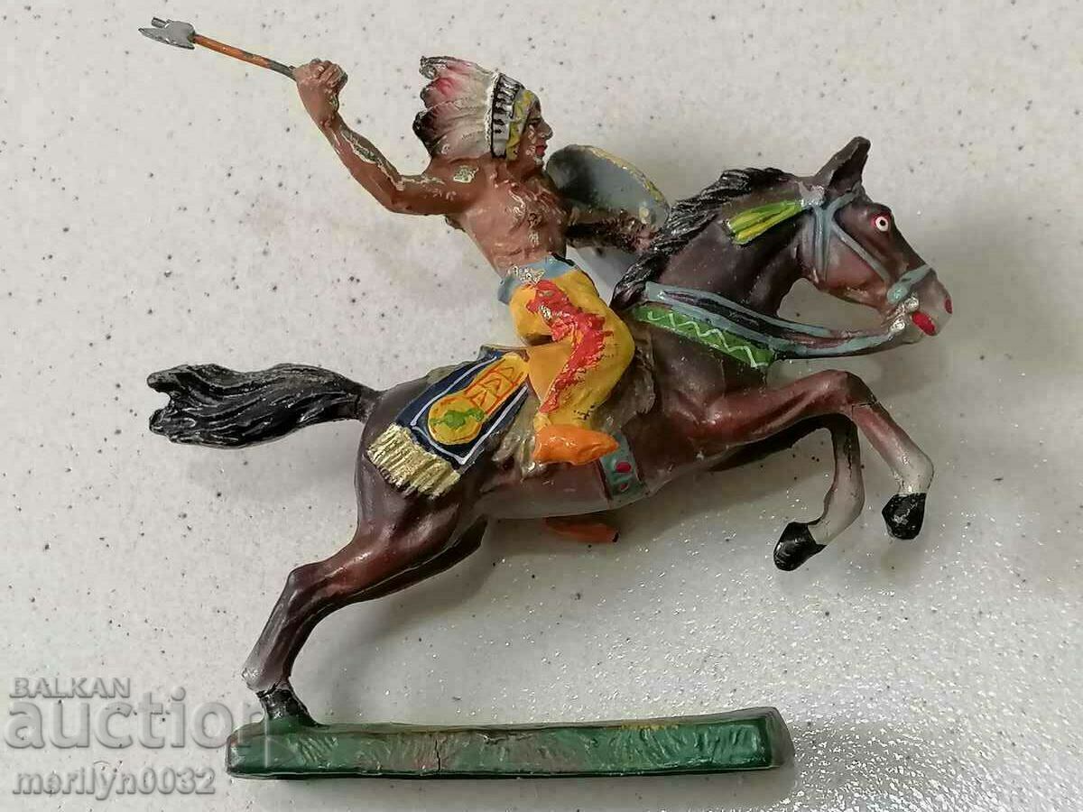 Аукцион Индианец с кон фигура ELASTOLIN Germany 20-30год пластика Аукцион Индианец с кон фигура ELASTOLIN Germany 20-30год пластика