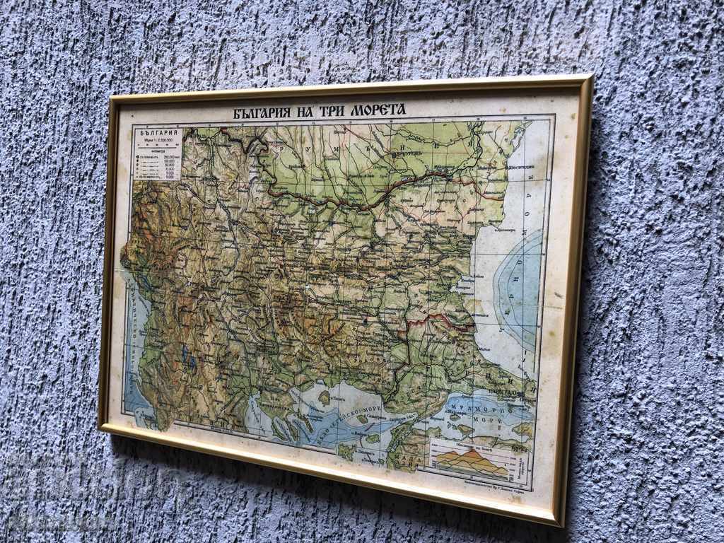 Bulgaria pe trei mări! Copie a unei hărți vechi! cu preț € 50.00 | 97.79 BGN Bulgaria pe trei mări! Copie a unei hărți vechi! cu preț € 50.00 | 97.79 BGN