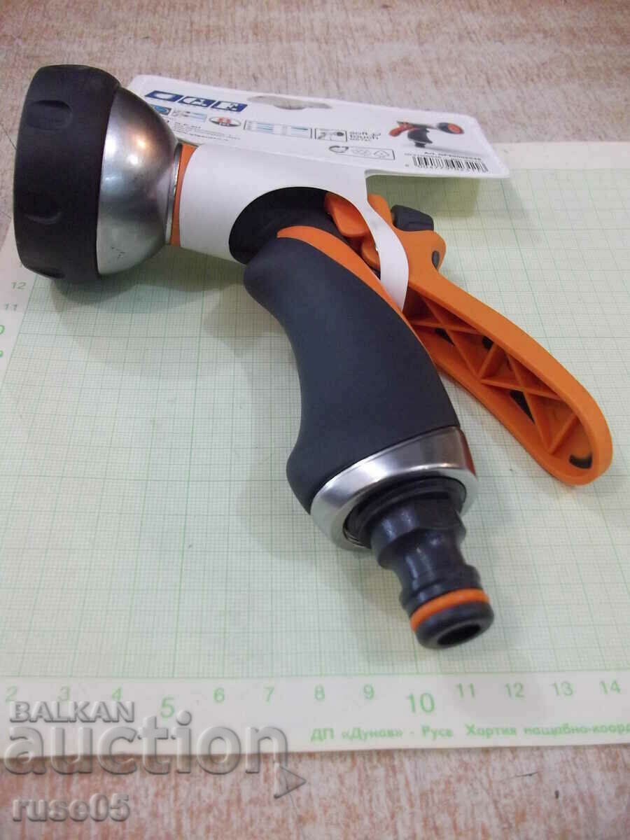 Auction  Metal pistol with rubber and quick connection G.F. for watering new