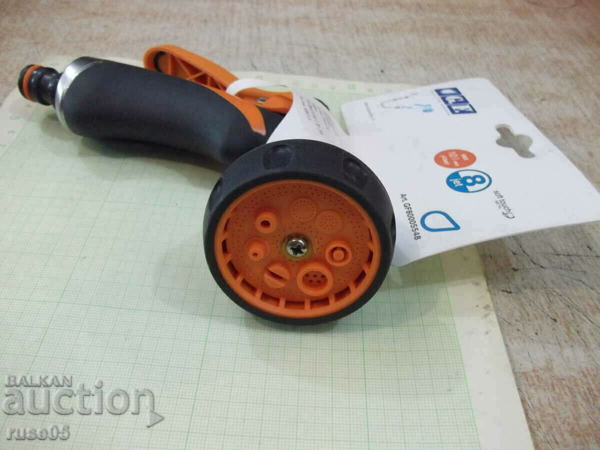 Metal pistol with rubber and quick connection G.F. for watering new - 6