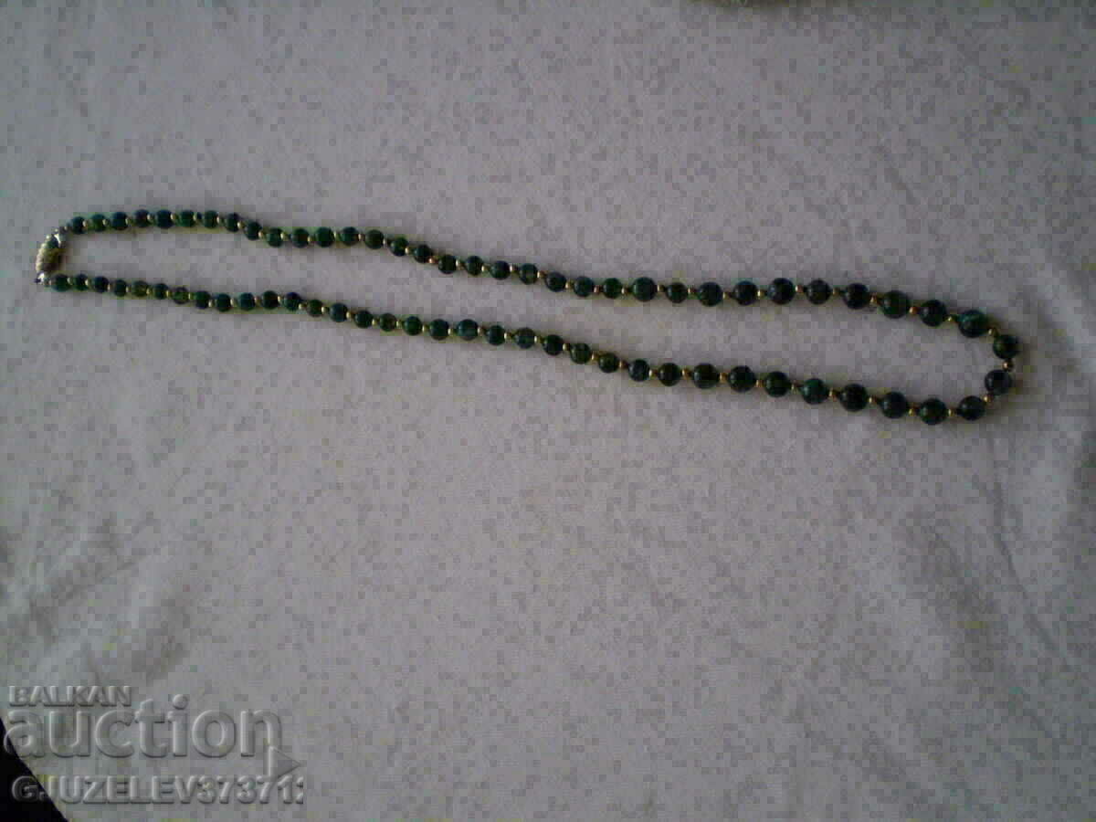 Retro Women's Necklace Of Small Green Balls with price 29.99 BGN | € 15.33
