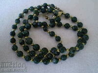 Retro Women's Necklace Of Small Green Balls