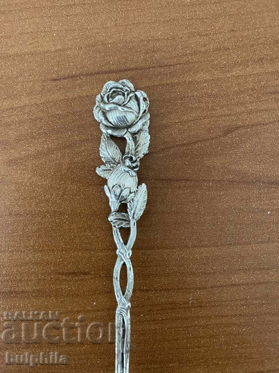 Set 6 furculite argintii pentru desert. - 5