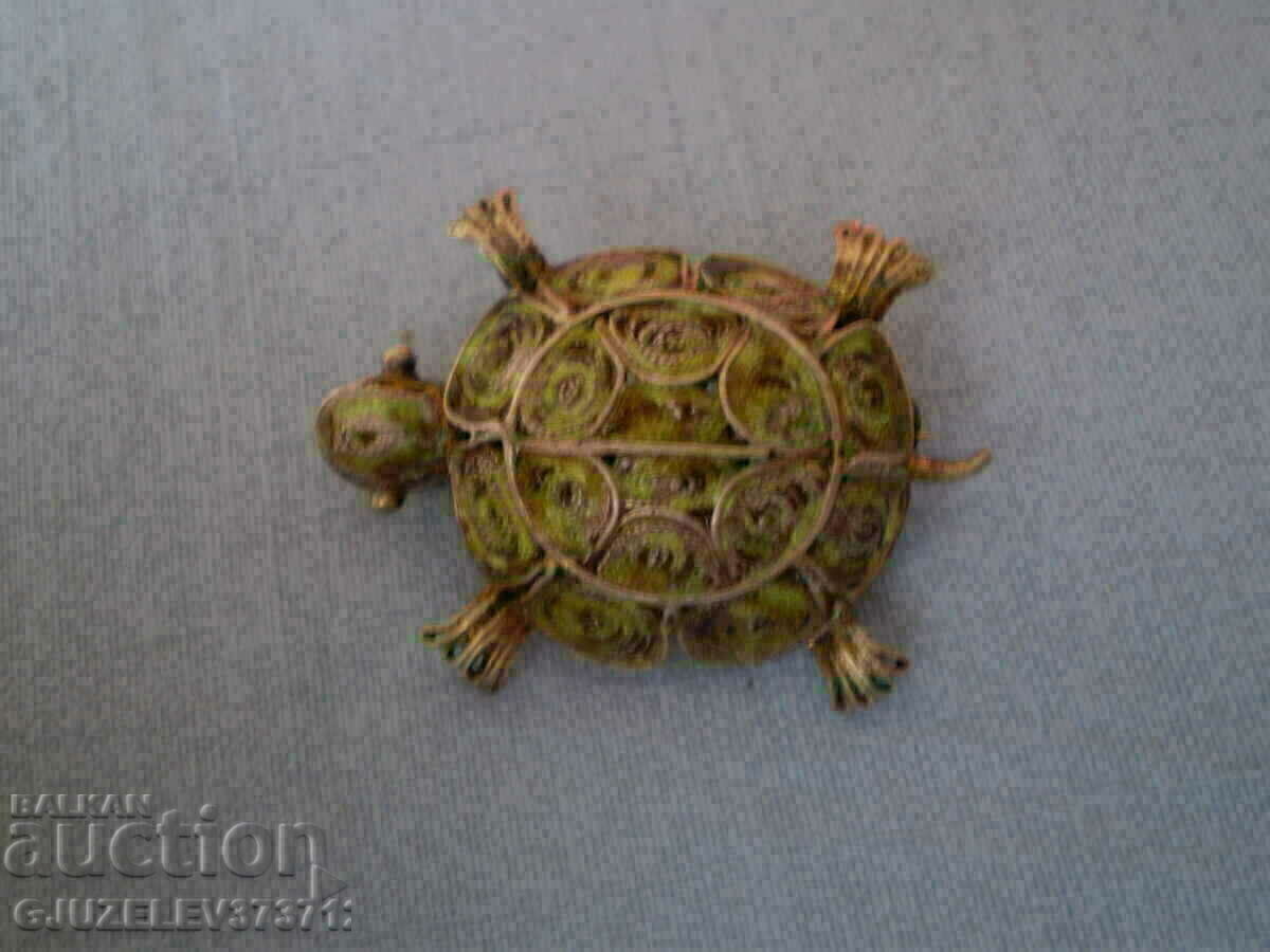 Silver Turtle Brooch - 5 Silver Turtle Brooch - 5