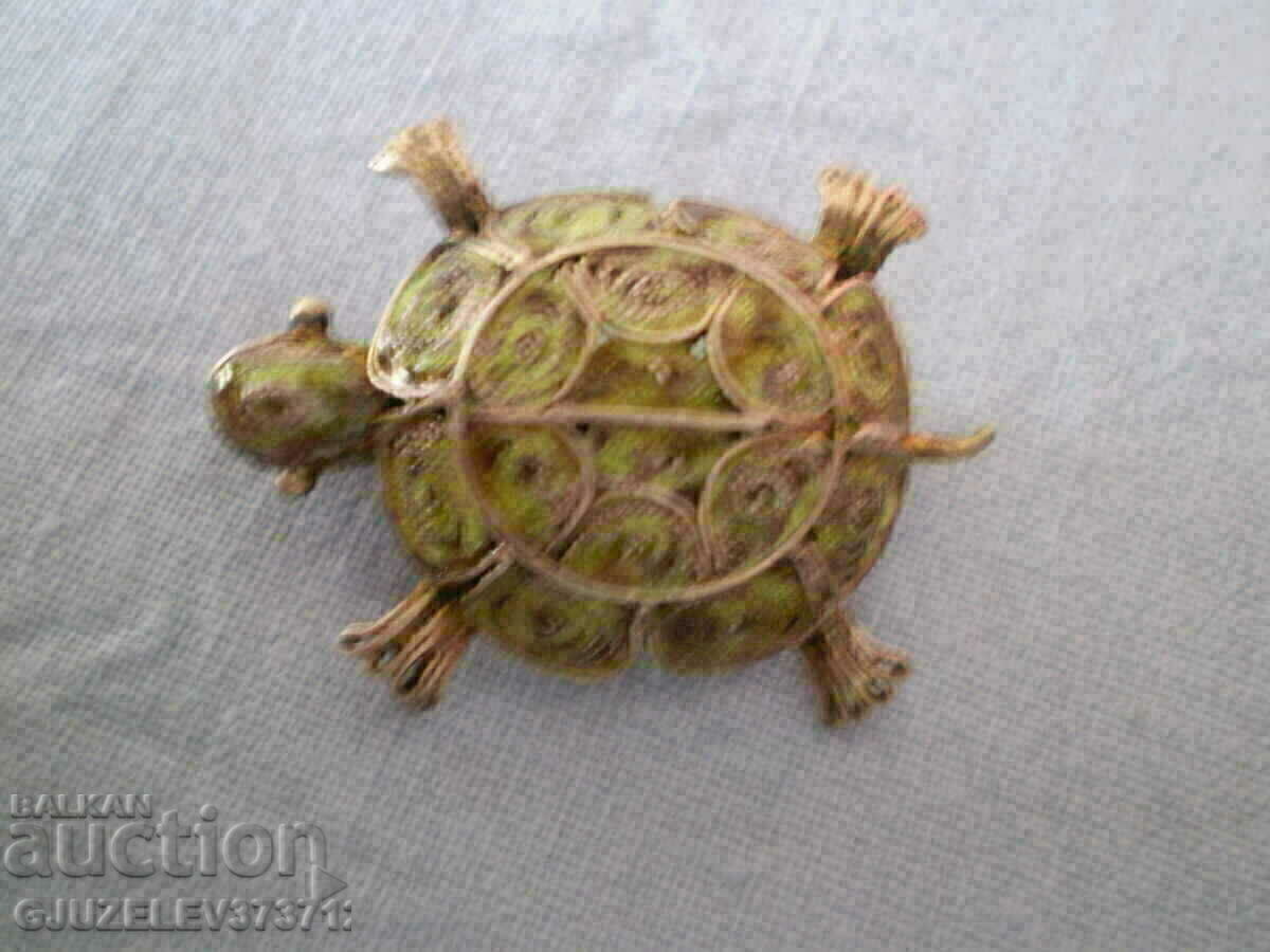 Silver Turtle Brooch - 6 Silver Turtle Brooch - 6