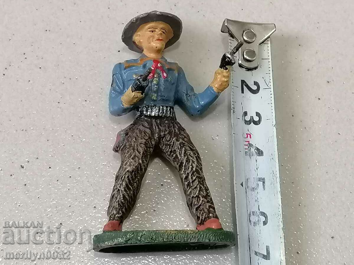 Cowboy figure ELASTOLIN Germany 20-30 years of plastic - 5 Cowboy figure ELASTOLIN Germany 20-30 years of plastic - 5