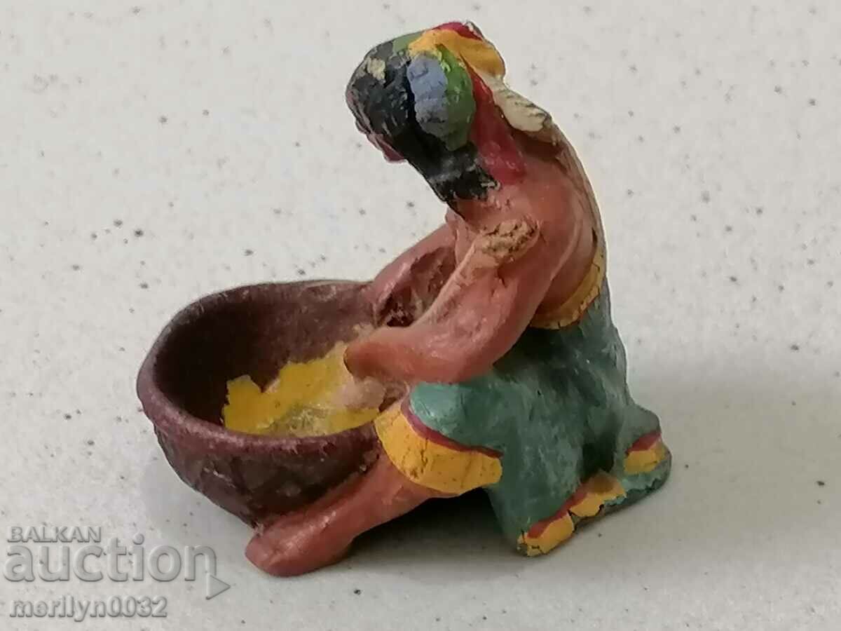 Auction Indian figure ELASTOLIN Germany 20-30 years of plastic Auction Indian figure ELASTOLIN Germany 20-30 years of plastic