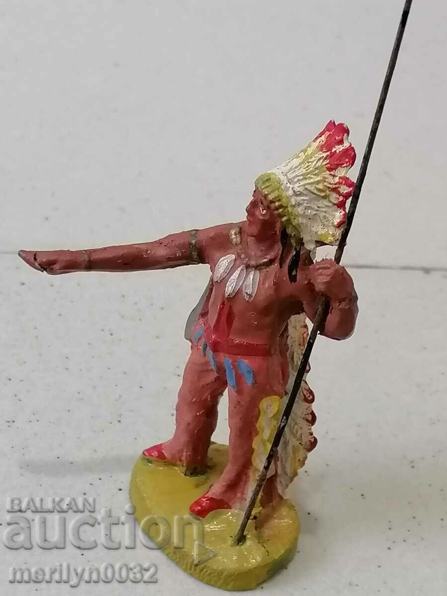 Auction Indian figure ELASTOLIN Germany 20-30 years of plastic Auction Indian figure ELASTOLIN Germany 20-30 years of plastic