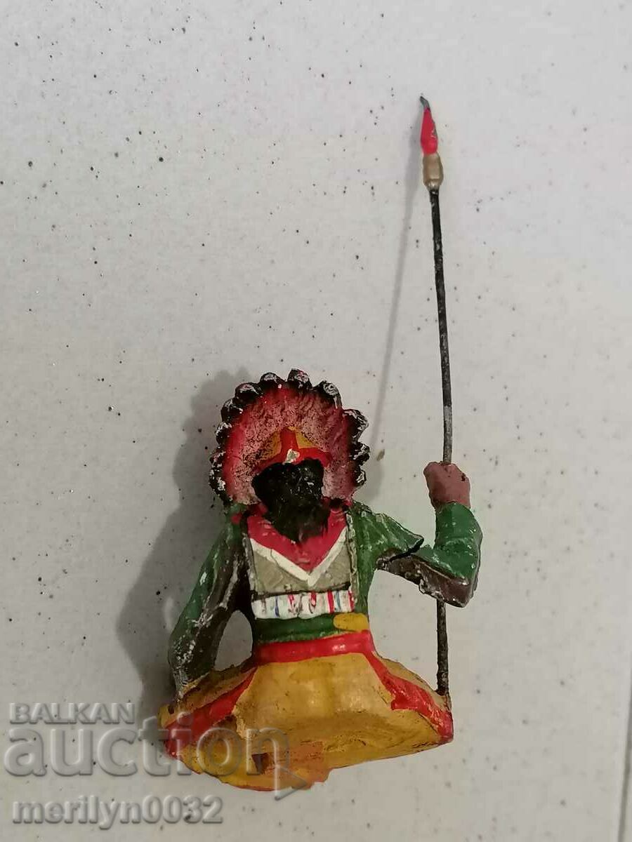 Indian figure ELASTOLIN Germany 20-30 years old toy - 5 Indian figure ELASTOLIN Germany 20-30 years old toy - 5