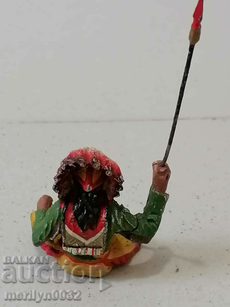 Indian figure ELASTOLIN Germany 20-30 years old toy - 7 Indian figure ELASTOLIN Germany 20-30 years old toy - 7