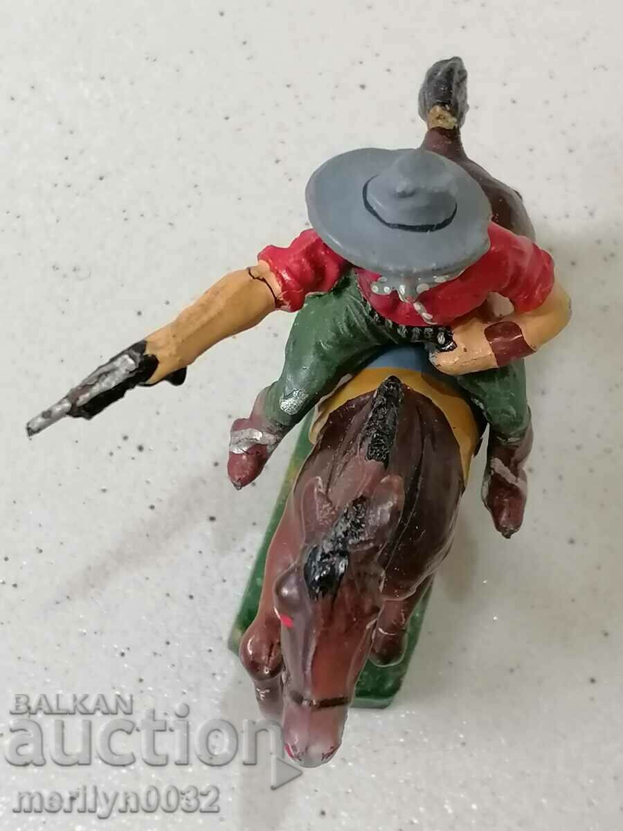 Auction Cowboy with a horse figure ELASTOLIN Germany 20-30 years old toy Auction Cowboy with a horse figure ELASTOLIN Germany 20-30 years old toy