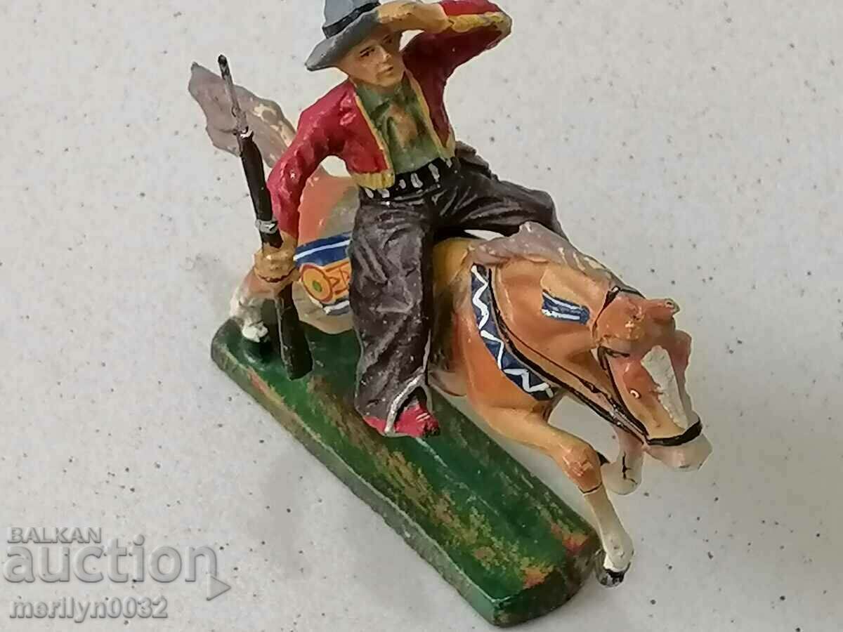 Delivery of Cowboy horse figure ELASTOLIN Germany elastolin 1930 toy Delivery of Cowboy horse figure ELASTOLIN Germany elastolin 1930 toy