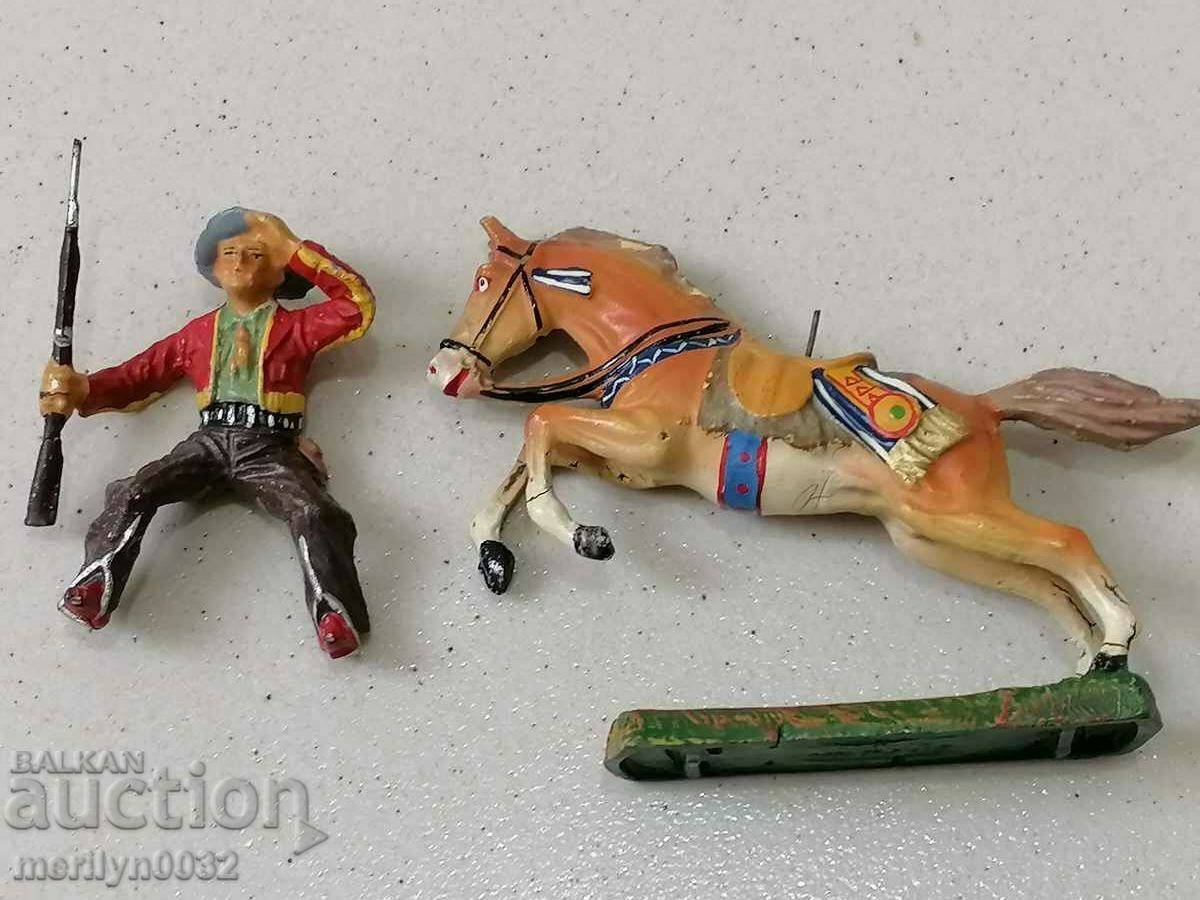 Cowboy horse figure ELASTOLIN Germany elastolin 1930 toy - 7 Cowboy horse figure ELASTOLIN Germany elastolin 1930 toy - 7