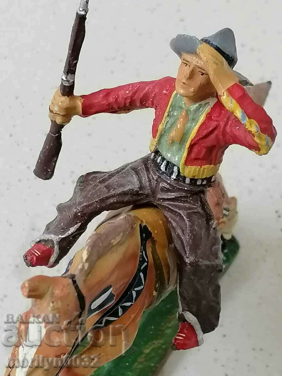 Figura cal cowboy ELASTOLIN Germania elastolin 1930 jucărie