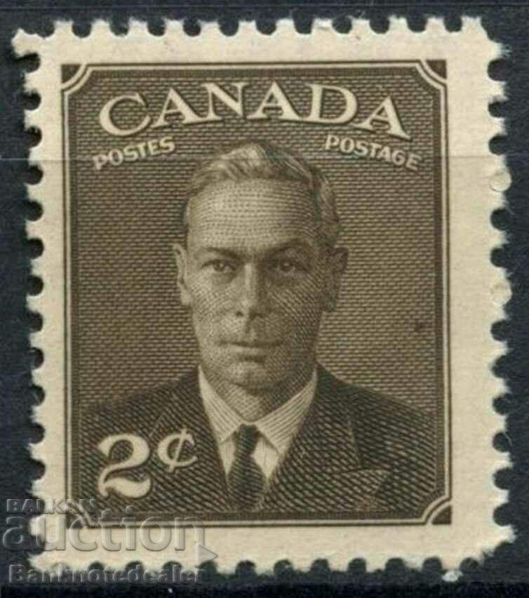 Canada 1949-51 SG # 415, 2c Sepia KGVI MH