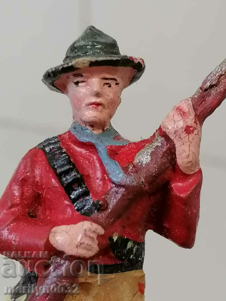 Figura cowboy DURO Germania 20-30 ani din plastic