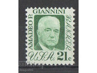 1973. USA. Prominent Americans - Amadeo Giannini.