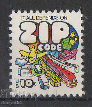 1974. Η.Π.Α. Ταχυδρομικός κώδικας.