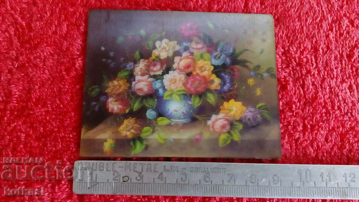 Souvenir Fridge magnet Still life Bouquet Flowers beauty 3D
