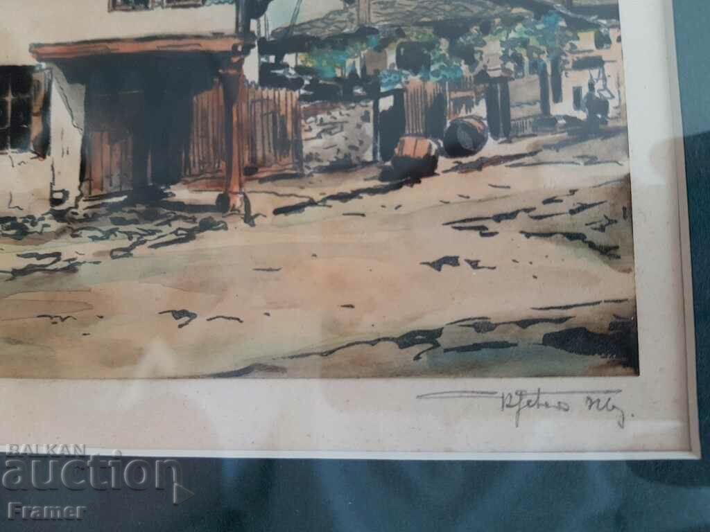 Pictură de Kurt Peters Tryavna în jurul anului 1940. IDENTIFICARE - 5 Pictură de Kurt Peters Tryavna în jurul anului 1940. IDENTIFICARE - 5