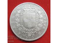 5 Pounds 1873 M Italia argint NU FĂCUT ÎN CHINA