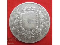 5 Pounds 1874 M Italia argint NU FĂCUT ÎN CHINA