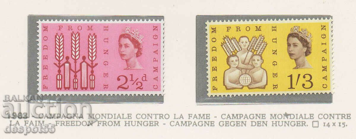 1963. Great Britain. Freedom from Hunger Campaign.