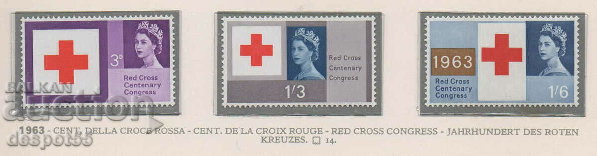 1963. Великобритания. 100-годишнината на Червения кръст.
