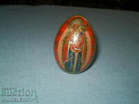 Russian hand-painted wooden egg