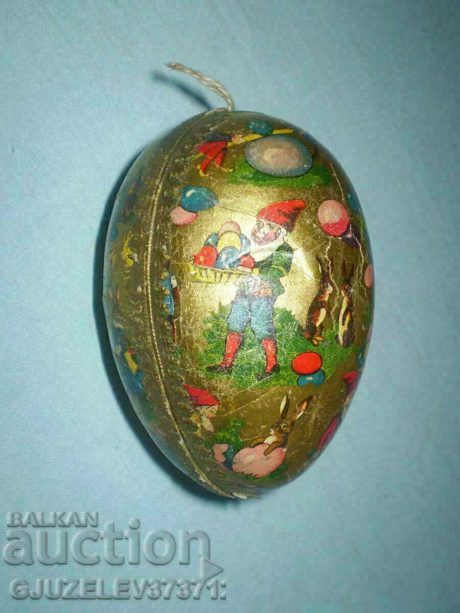 Папие маше старо яйце кутийка за великденска украса
