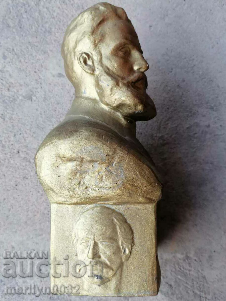Ceramic bust of Hr. Botev At. Dudolov plastic figure - 6 Ceramic bust of Hr. Botev At. Dudolov plastic figure - 6