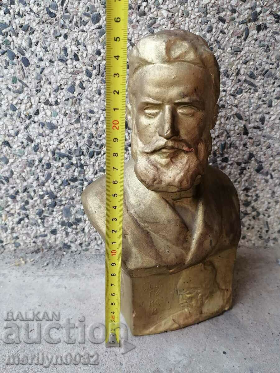 Bust din ceramică al lui Hr. Botev At. Dudolov figură din plastic