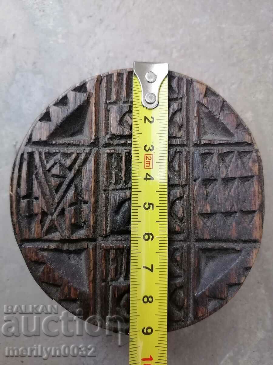 Prosphor seal for pie ritual wooden UNIQUE - 5 Prosphor seal for pie ritual wooden UNIQUE - 5