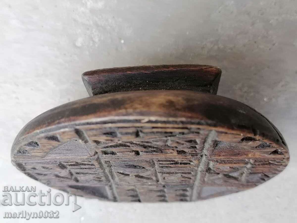 Prosphor seal for pie ritual wooden UNIQUE - 6 Prosphor seal for pie ritual wooden UNIQUE - 6