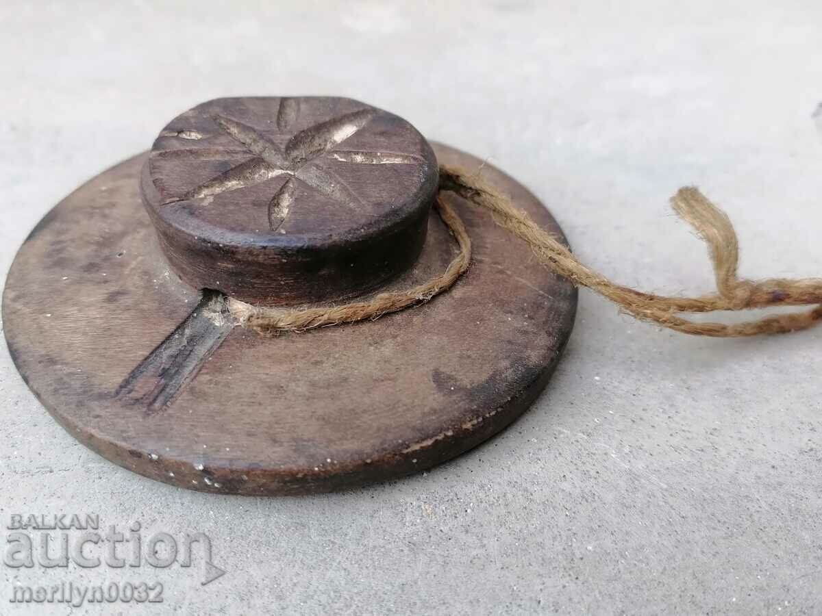 Sigiliu prosfor pentru ritual de plăcintă din lemn UNIC - 5