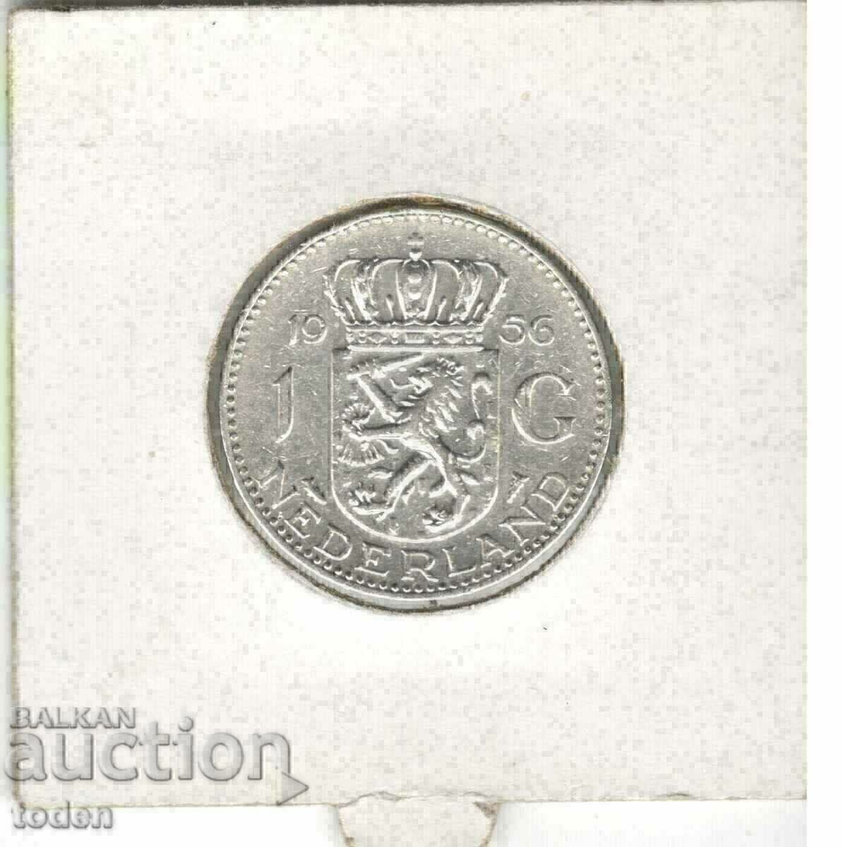 Δημοπρασία +Ολλανδία-1 Gulden-1956-KM# 184-Juliana-Silver