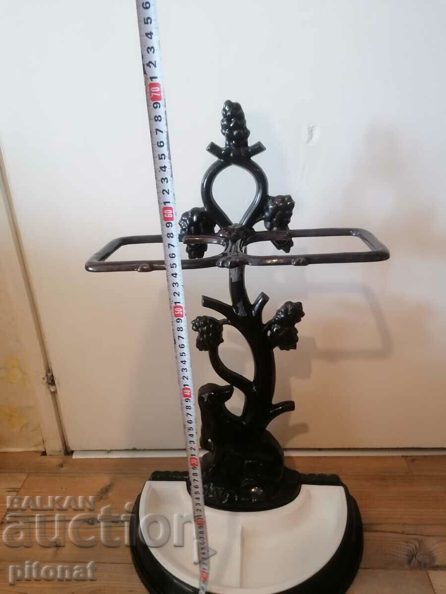 Delivery of Antique stand for umbrellas cast iron and enamel Delivery of Antique stand for umbrellas cast iron and enamel