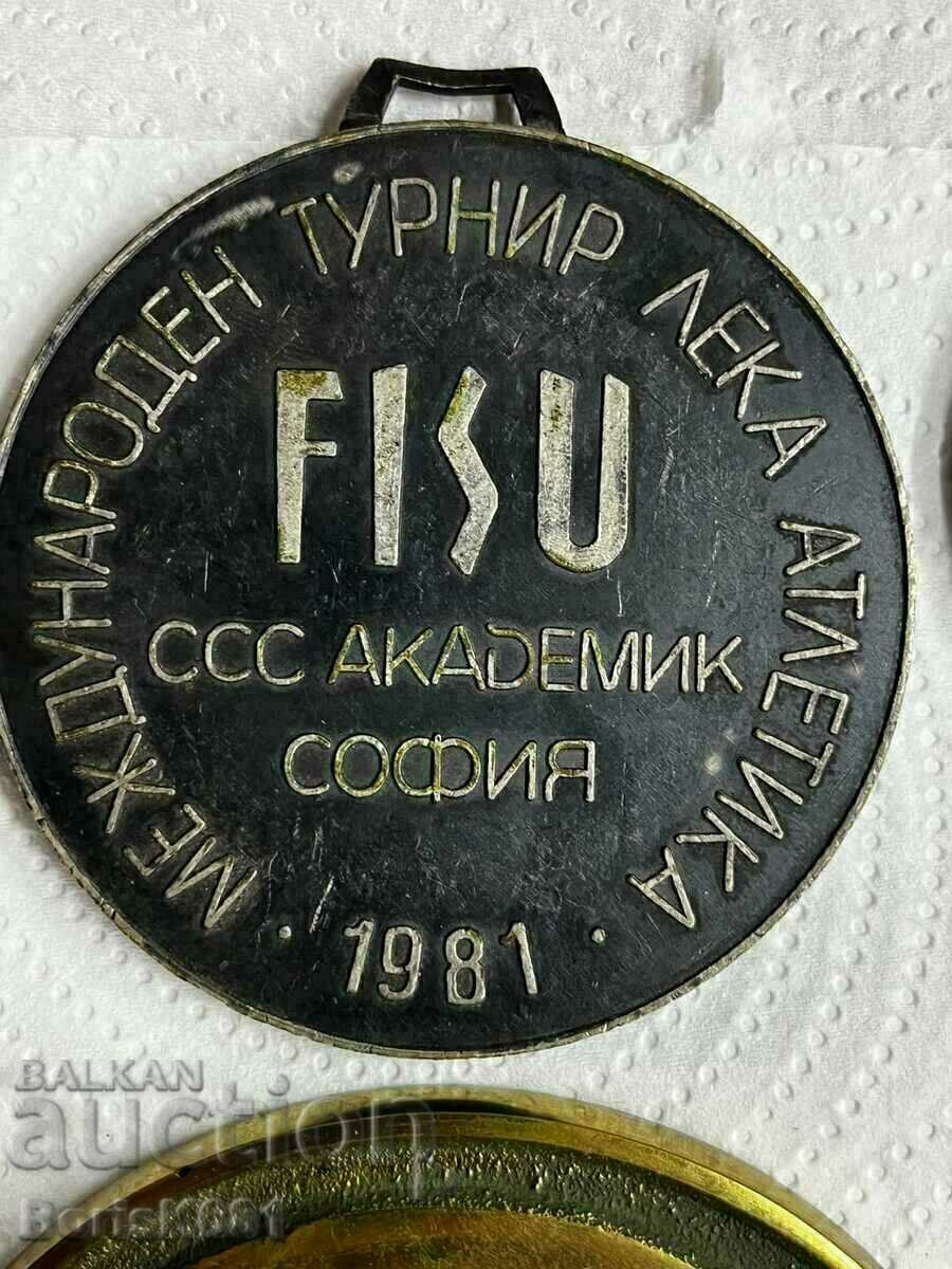 Плакет FISU Лека атлетика 1981