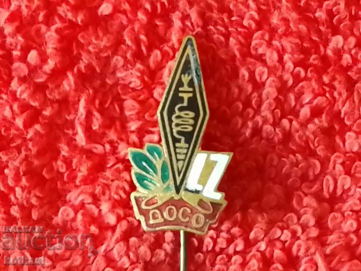 Auction Old Badge needle bronze enamel Amateur Telegraphist DOSO Auction Old Badge needle bronze enamel Amateur Telegraphist DOSO